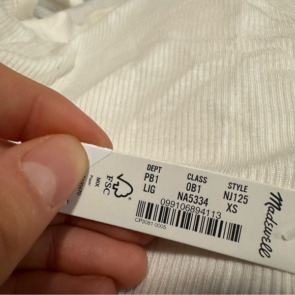 Madewell raglan supercrop tee lighthouse - Picture 5 of 5